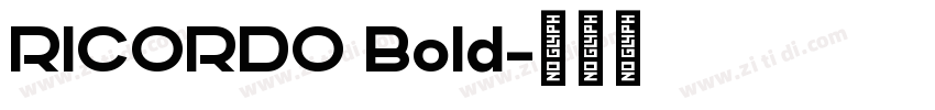 RICORDO Bold字体转换